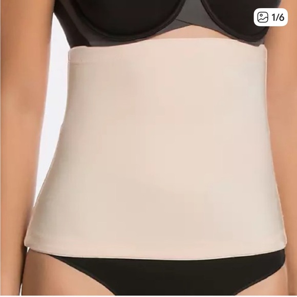 Spanx XL Nude High Waist Belly Shaper Band Control Top Slimming Tummy Panel - Picture 1 of 8